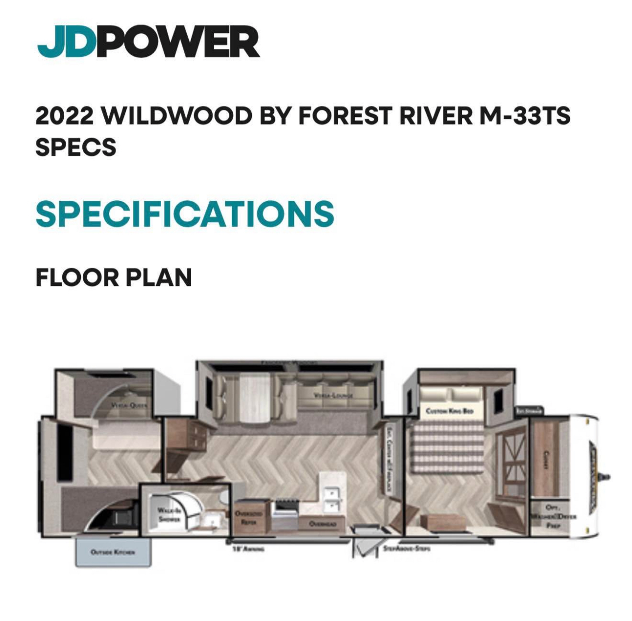 2022 Forest River Wildwood 33TS Travel Trailer thumbnail 19